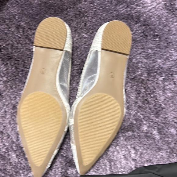 White sparkly flats - Picture 4 of 5